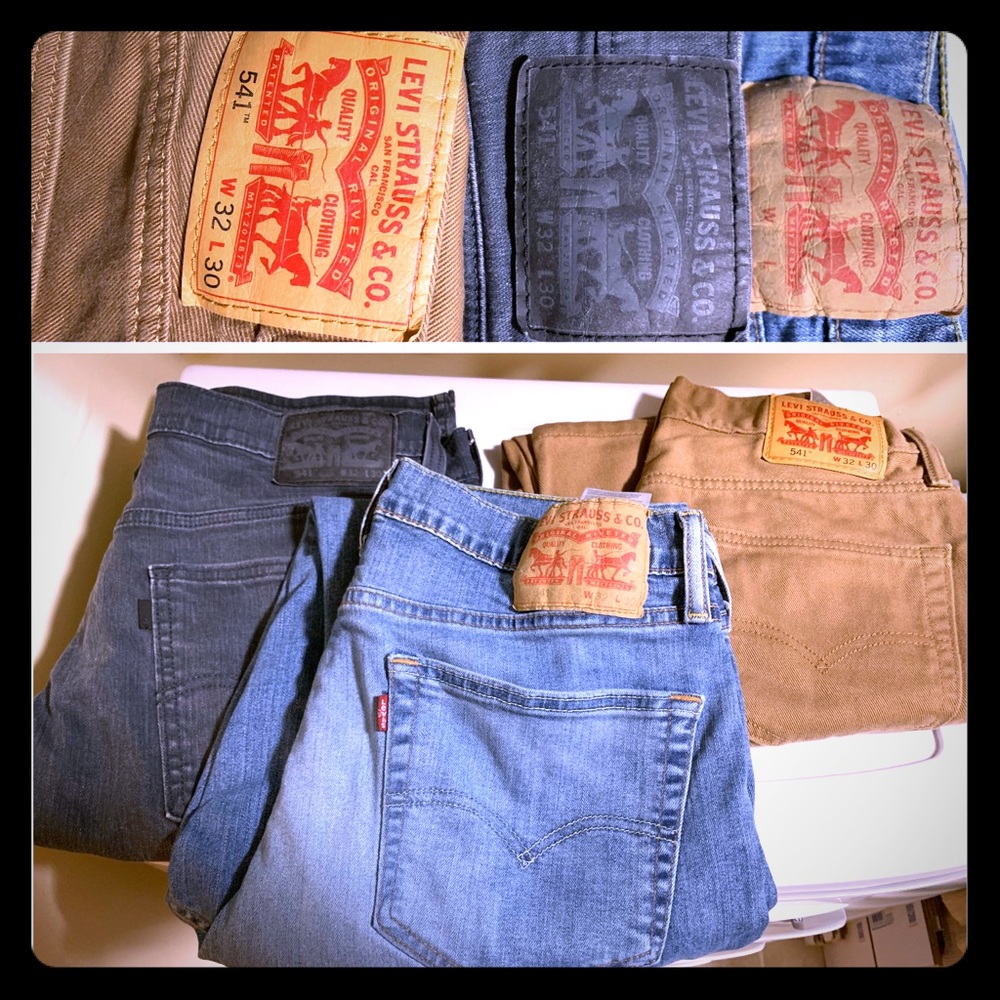 3 Men’s Levi 541 Jeans 32x30 - Excellent used cond